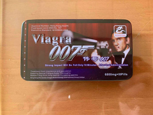 007 Tablettes masculines de traitement des pilules ED de la boîte 10 du supplément 1 de construction de Viagra