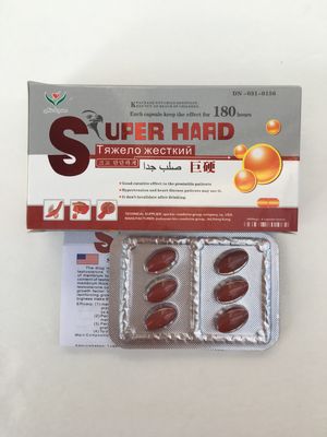 6 Tablettes dures superbes de pilules dures superbes rouges de construction de pilules