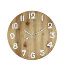 Chine Horloge murale en bois de rétro mode en bois décorative ronde en bois rustique d&#039;horloge murale de salon société