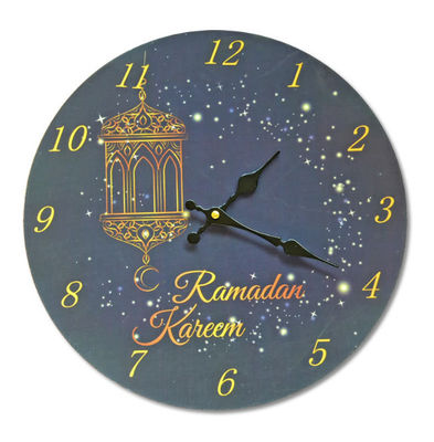 Chine Horloge murale de cuisine de temps de chambre à coucher de cru de Ramadan de musulmans rétro de bureau d&#039;horloge mécanique gracieuse à la maison ronde de décoration usine