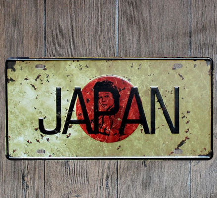 Chine Plaque de plaque métallique de tenture de plaque de fer d&#039;affiche de mur d&#039;art de mur de drapeau national du JAPON usine