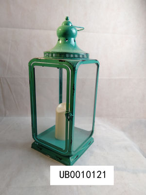La décoration à la maison a mené la lanterne de bougie en métal avec la taille de Flichering 21*21*51cm